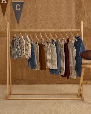 Cargo Baby Overall || Navy Pinstripe