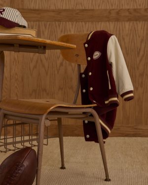 Varsity Jacket || Burgundy