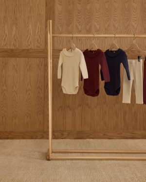 Ruffle Collar Bodysuit || Burgundy