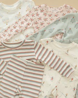 Organic Long Sleeve Pajama Set || Skiers